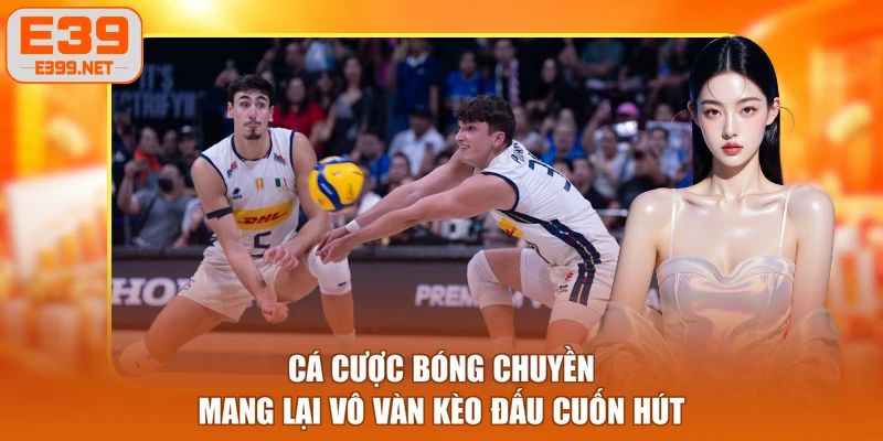 Cá cược bóng chuyền mang lại vô vàn kèo đấu cuốn hút
